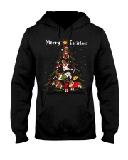 Basset Hound Christmas Tree Xmas Dog Lover Hooded Sweatshirt tile