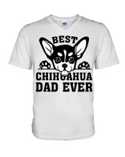 Best Chihuahua Dad Ever V-Neck T-Shirt tile