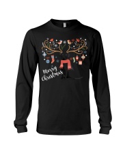 Black Labrador Retriever Christmas Dog Long Sleeve Tee tile