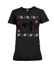 Boris The Pug Ugly Christmas Premium Fit Ladies Tee tile