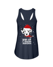 Christmas Dog - Feliz Navidog Dalmatian Shirt Ladies Flowy Tank tile
