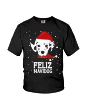 Christmas Dog - Feliz Navidog Dalmatian Shirt Youth T-Shirt tile