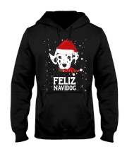 Christmas Dog - Feliz Navidog Dalmatian Shirt Hooded Sweatshirt tile
