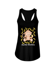 Auntie Monkey Banana Funny Monkeys Bananas Ladies Flowy Tank tile