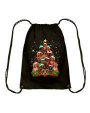 Christmas Dachshund Tree Funny Pajamas Xmas Drawstring Bag tile