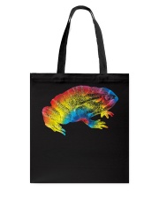 Tie Dye Frog Rainbow Print Toad Animal Hippie Tote Bag tile