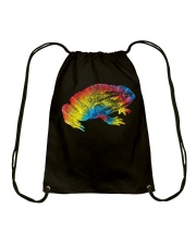 Tie Dye Frog Rainbow Print Toad Animal Hippie Drawstring Bag tile