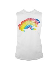 Tie Dye Frog Rainbow Print Toad Animal Hippie Sleeveless Tee tile