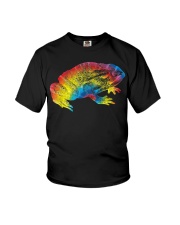 Tie Dye Frog Rainbow Print Toad Animal Hippie Youth T-Shirt tile