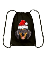 Dachshund Christmas Dog Santa Hat Xmas Boys Kids Girls Gifts Drawstring Bag tile