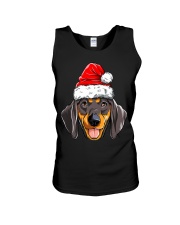 Dachshund Christmas Dog Santa Hat Xmas Boys Kids Girls Gifts Unisex Tank tile
