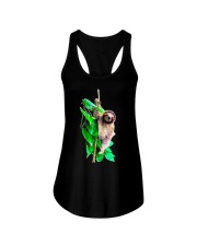 Baby sloth jungle rainforest Pura Vida Costa Rica Ladies Flowy Tank tile