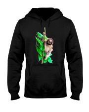 Baby sloth jungle rainforest Pura Vida Costa Rica Hooded Sweatshirt tile