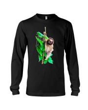 Baby sloth jungle rainforest Pura Vida Costa Rica Long Sleeve Tee tile