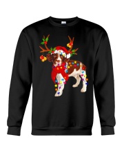 Christmas Lights English Springer Spaniel Dog Crewneck Sweatshirt tile