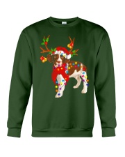 Christmas Lights English Springer Spaniel Dog Crewneck Sweatshirt front