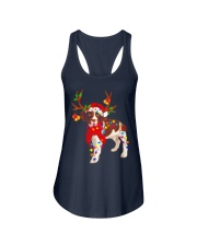 Christmas Lights English Springer Spaniel Dog Ladies Flowy Tank tile