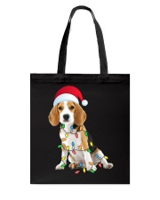 Beagle Christmas Gift - Beagle Funny Santa Hat Xmas Tote Bag tile