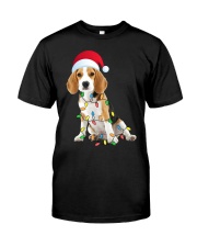 Beagle Christmas Gift - Beagle Funny Santa Hat Xmas Premium Fit Mens Tee tile