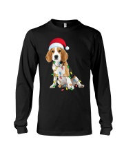 Beagle Christmas Gift - Beagle Funny Santa Hat Xmas Long Sleeve Tee tile