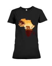 Wildlife Safari Animals Ivory Elephant Premium Fit Ladies Tee tile
