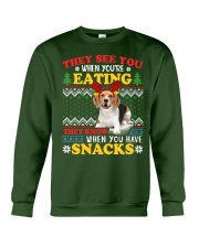 Beagle Ugly Christmas They See You're Eating Xmas Gift Crewneck Sweatshirt front