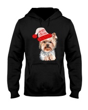 Black Base Yorkie Terrier Christmas Gift For Dog Lovers Hooded Sweatshirt tile