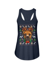 Boxer Ugly Christmas Shirt Reindeer Antlers Dog Xmas Girls Ladies Flowy Tank tile