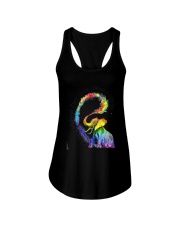 Dream Without Fear Love Without Limits Elephant Ladies Flowy Tank tile