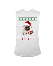 Cute Pug Christmas-Merry Pugmas Pug Dogs Lover Sleeveless Tee tile