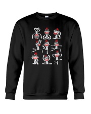 Yoga Pose Womens Asana Sock Monkey Cute Wellness Crewneck Sweatshirt tile