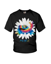 frogs Hippie Peace Youth T-Shirt tile