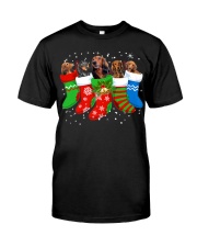 Dachshund Christmas Dachshund Dog Cute Socks Shirt Premium Fit Mens Tee tile
