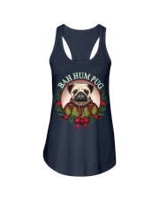 Bah Hum Pug Funny Christmas Pun Shirt For Pug Lovers Ladies Flowy Tank tile
