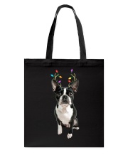 Boston Terrier Reindeer Christmas Dog Tote Bag tile