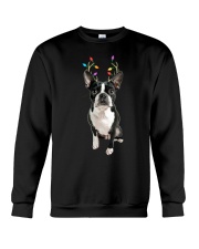 Boston Terrier Reindeer Christmas Dog Crewneck Sweatshirt tile