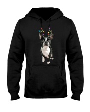 Boston Terrier Reindeer Christmas Dog Hooded Sweatshirt tile