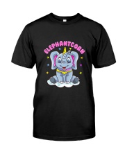 Cute Magical Elephant Unicorn Girls Women Classic T-Shirt front