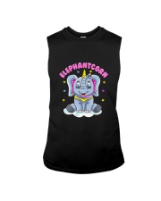 Cute Magical Elephant Unicorn Girls Women Sleeveless Tee tile