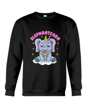 Cute Magical Elephant Unicorn Girls Women Crewneck Sweatshirt tile