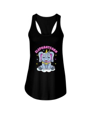 Cute Magical Elephant Unicorn Girls Women Ladies Flowy Tank tile