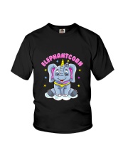 Cute Magical Elephant Unicorn Girls Women Youth T-Shirt tile