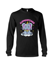 Cute Magical Elephant Unicorn Girls Women Long Sleeve Tee tile