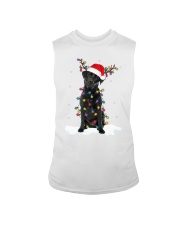 Black Labrador Retriever Christmas Santa Reindeer Dog Gifts Sleeveless Tee tile