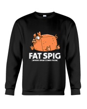 Fat Spig Where Spam Comes From Funny Pig Premium Crewneck Sweatshirt tile