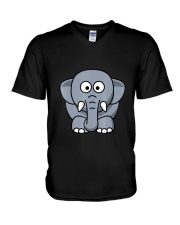 Elephant T-Shirt Cartoon Tee V-Neck T-Shirt tile
