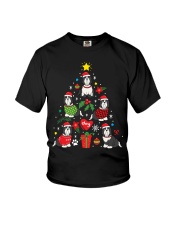 Bearded Collie Christmas Ornament Tree Funny Pet Dog Gift Youth T-Shirt tile