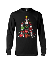 Bearded Collie Christmas Ornament Tree Funny Pet Dog Gift Long Sleeve Tee tile