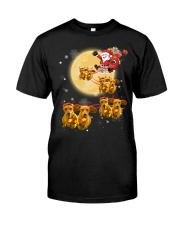Christmas Reindeer Dachshund Dog Shirts Funny Christmas Gift Classic T-Shirt tile