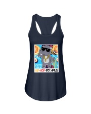 1990s Throwback Hip Hop Party Hippo Hip Hop Ladies Flowy Tank tile